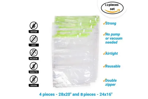 The chestnut compression bags.
